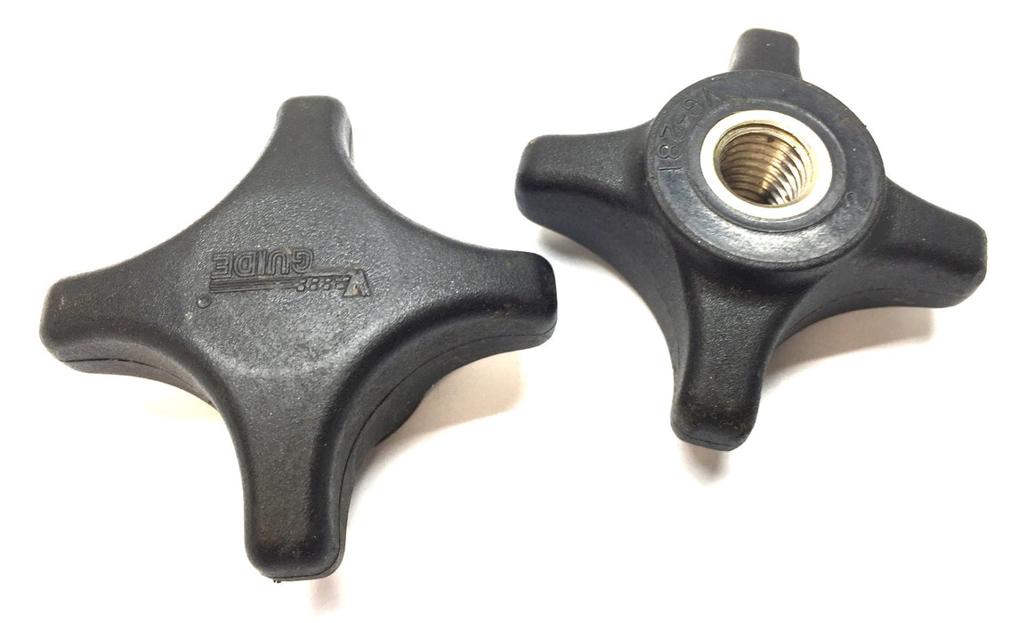 System Plast VG Black 5/16" Female Thread Turn Knob VG-281 [Lot of 2] USED