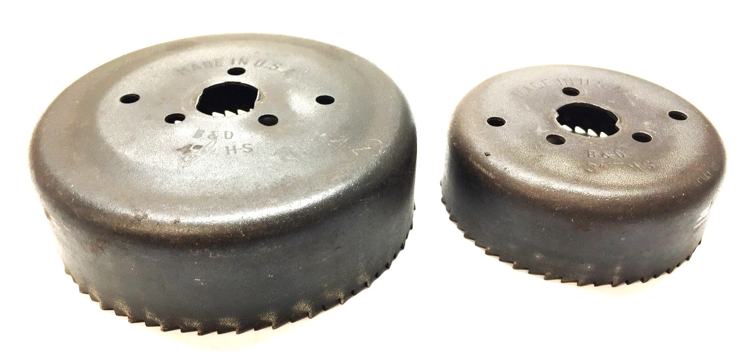 Black and Decker High-Speed 4" Hole Saw and 3" Hole Saw Set (2pcs) NOS