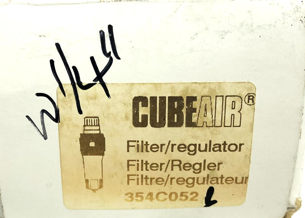 Cubeair 12 Bar 170PSI 140F 60C Filter/Regulator 354C052 NOS