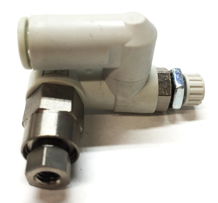 SMC Flow Control and Pilot Check Valve Elbow Fitting ASP330F-01-06S NOS