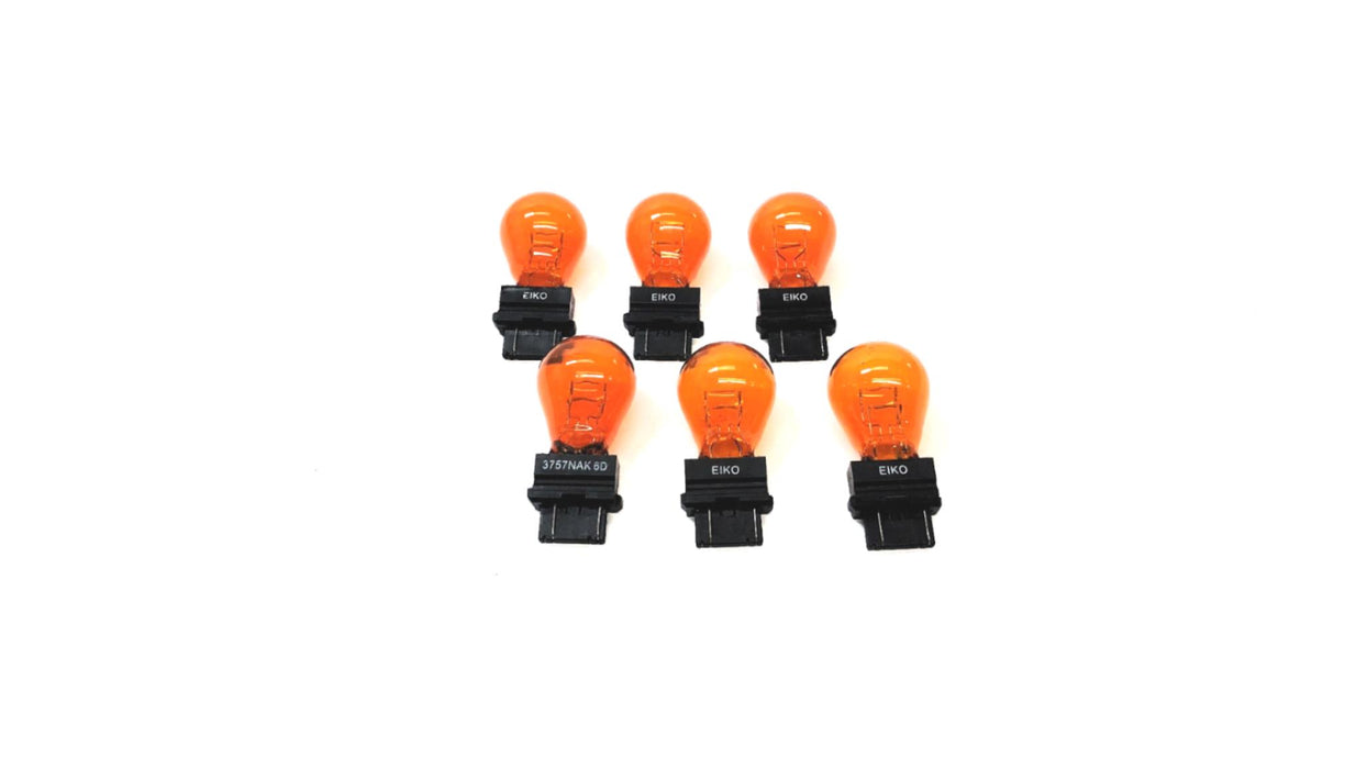 EIKO Front Turn Signal Amber Bulb 3757NAK 6D (3757NAK) [Lot of 6] NOS