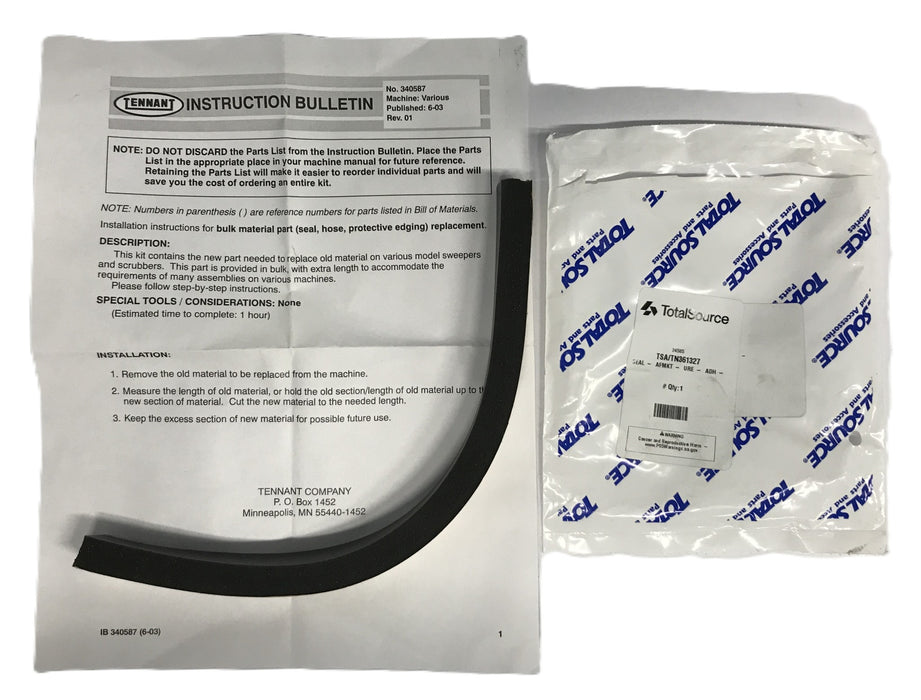 Total Source Forklift Tennant Seal TN361327 NOS