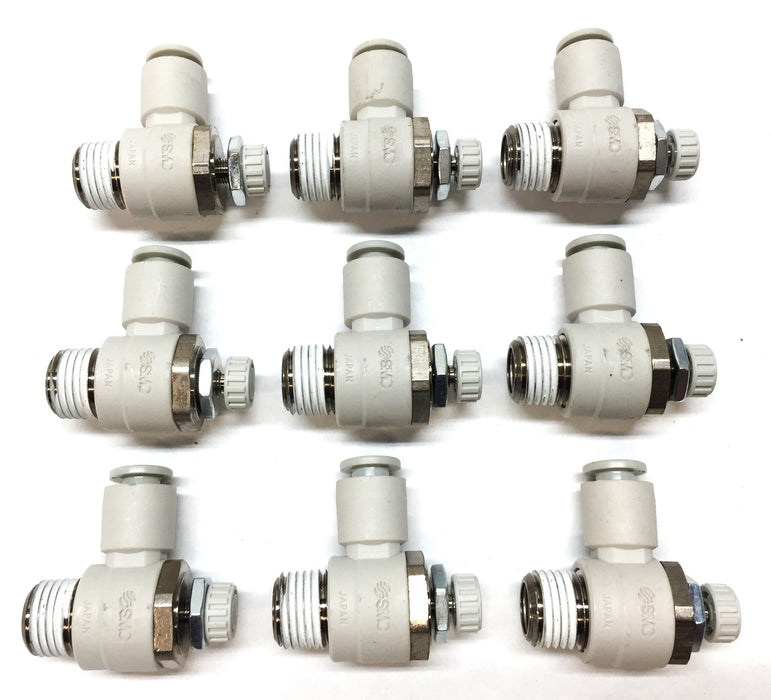 SMC Flow Control Valve AS2201F [Lot of 9] NOS