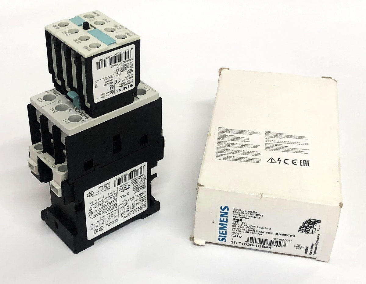 Contactor Siemens 24 V CA-3, 11 kW, 400 V, 2 NC + 2 NA, GB14048, 4/5 Hz ...