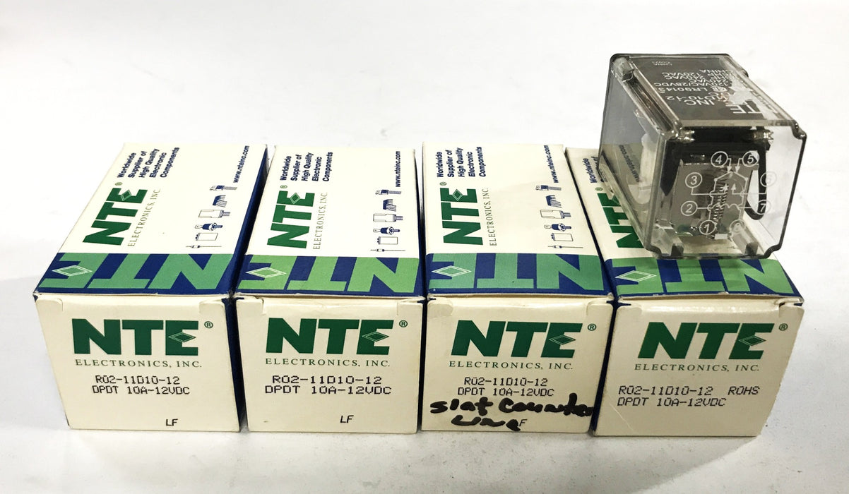 NTE Electronics Relay R02-11D10-12 [Lot of 4] NOS
