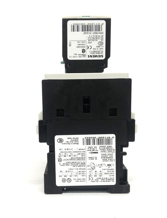 Siemens 24V AC-3 11kW 400V 2NC+2NO GB14048 4/5Hz Contactor 3RT1026-1BB44 NOS