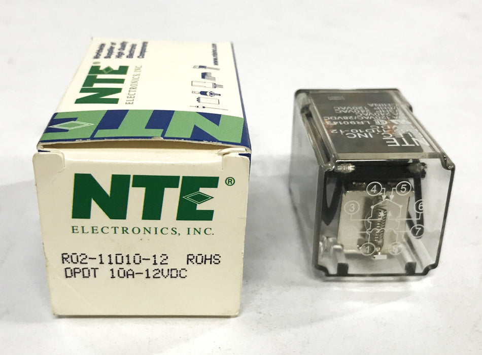 NTE Electronics Relay R02-11D10-12 [Lot of 4] NOS