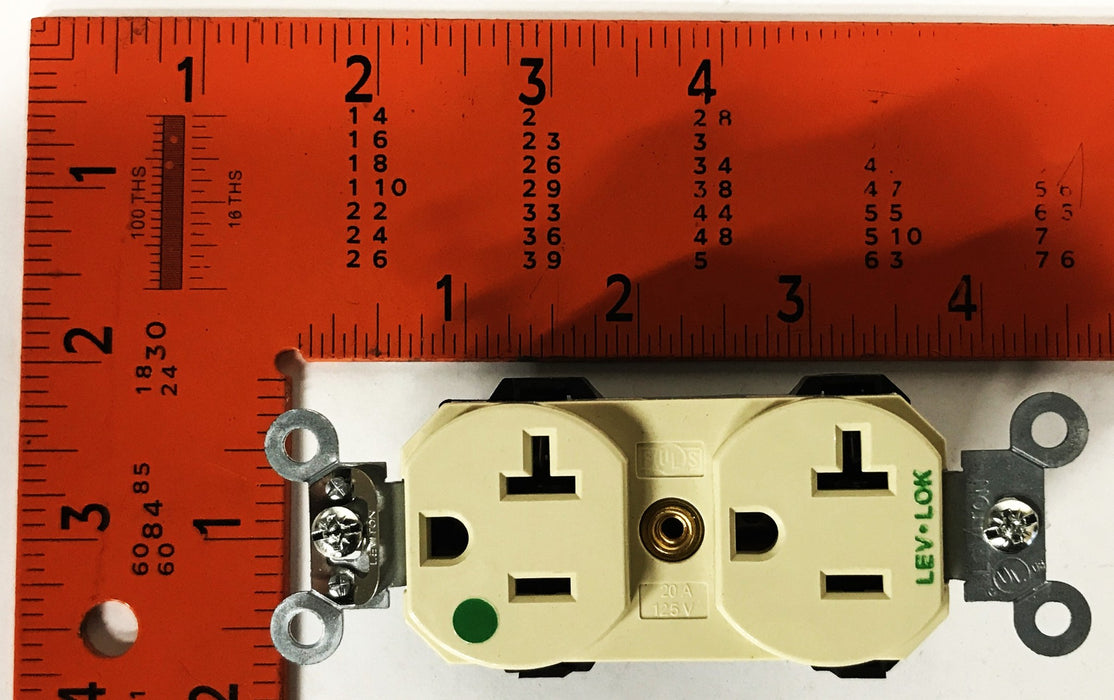 Leviton 20A 125V Ivory Receptacle M8300-Hi [Lot of 4] NOS