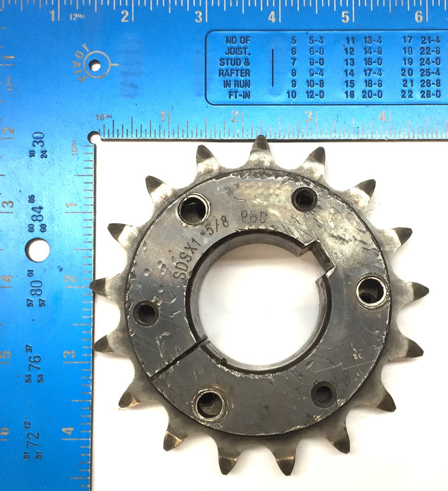 Martin Taper Lock Insert Roller Chain Sprocket 60SDS17H (SDSX1-5/8) NOS