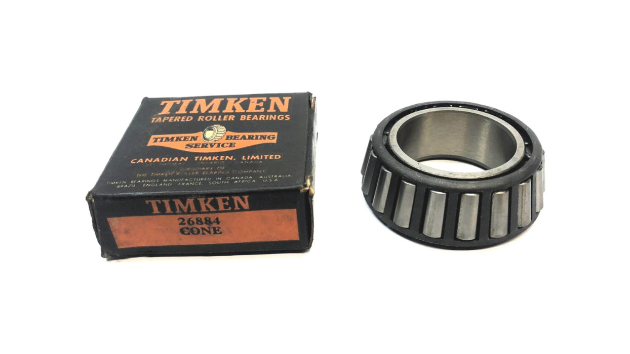 Timken Tapered Roller Bearing Made in Canada 26884 NOS
