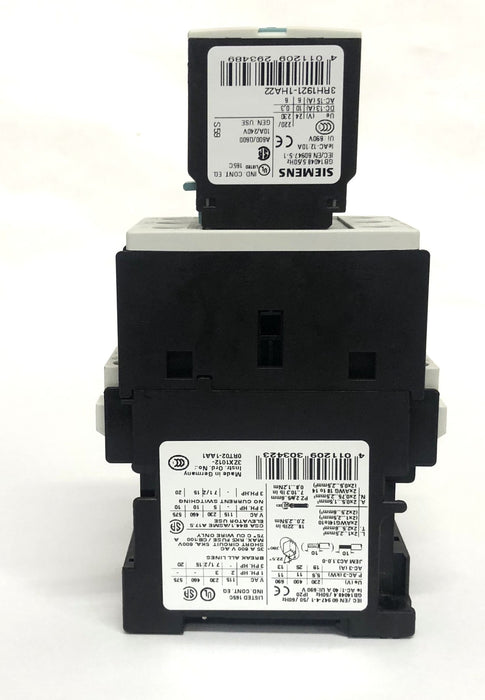 Siemens 24V AC-3 11kW 400V 2NC+2NO GB14048 4/5Hz Contactor 3RT1026-1BB44 USED