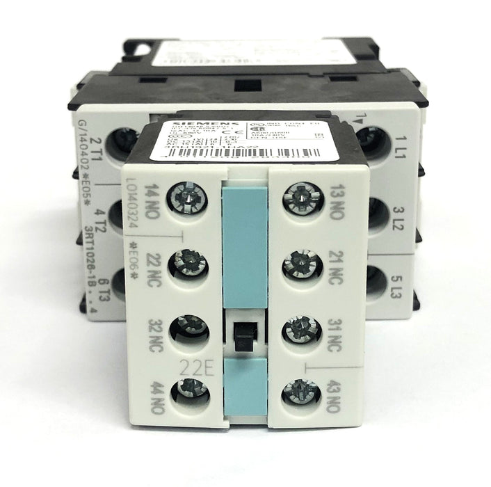 Siemens 24V AC-3 11kW 400V 2NC+2NO GB14048 4/5Hz Contactor 3RT1026-1BB44 USED