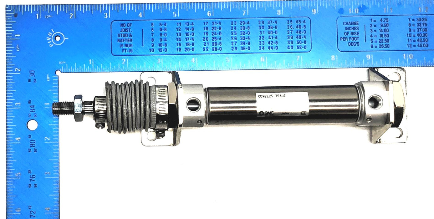 SMC Round Body Pneumatic Cylinder CDM2L25-75AJZ NOS