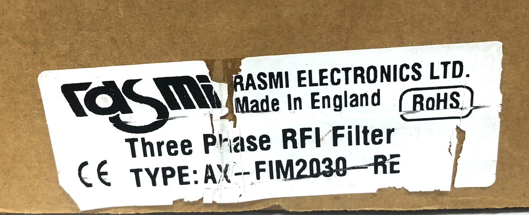Rasmi Electronics 3 Phase 30A 40C 3x250V 50-60Hz RFI Filter AX-FIM2030-RE NOS