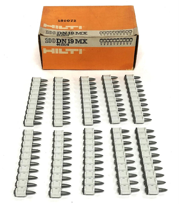 Hilti Box Of 100 Concrete Nails DN19MX (44132/9) NOS