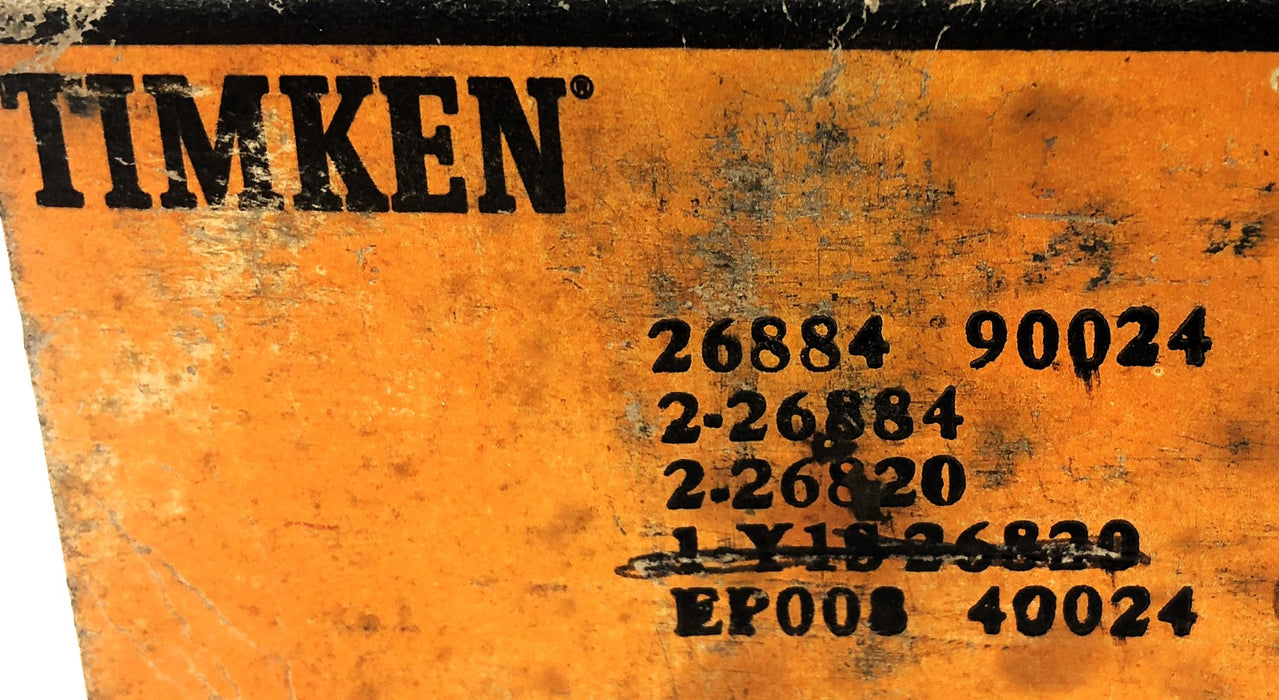 Timken Tapered Roller Bearing Assembly 26884-90024 NOS