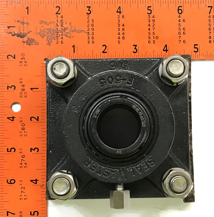 Seal Master Bolt Flange Bearing Unit W/ Custom Bracket SF-19C NOS