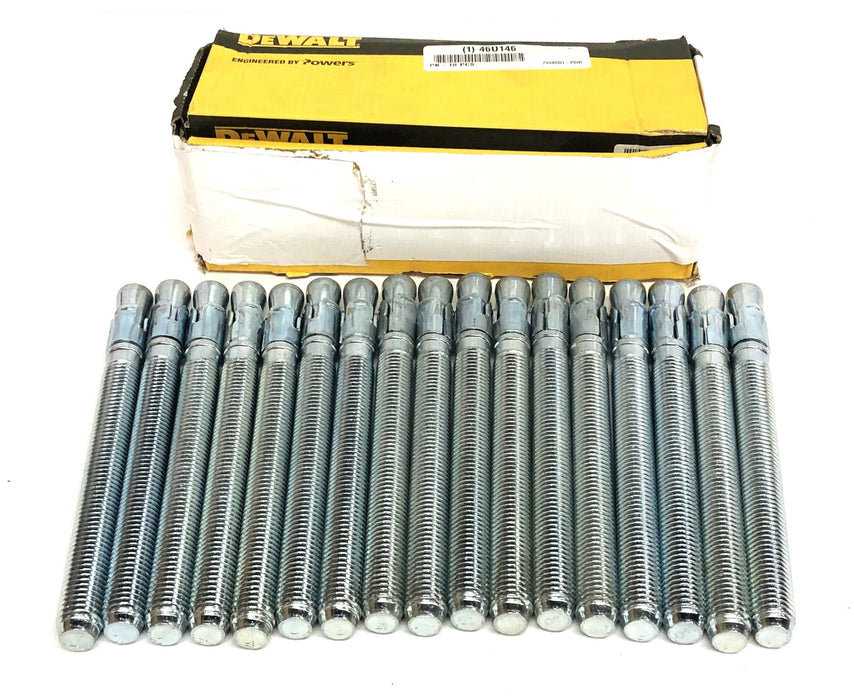 Dewalt 3/4 Inch Power Wedge Anchor Bolts Only 46U146 [Lot of 17] NOS