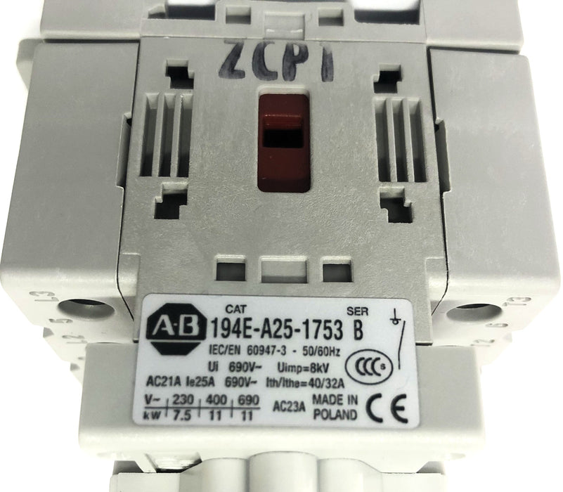 Allen-Bradley Series B Interblock Switch 194E-A25-1753 (46497) USED