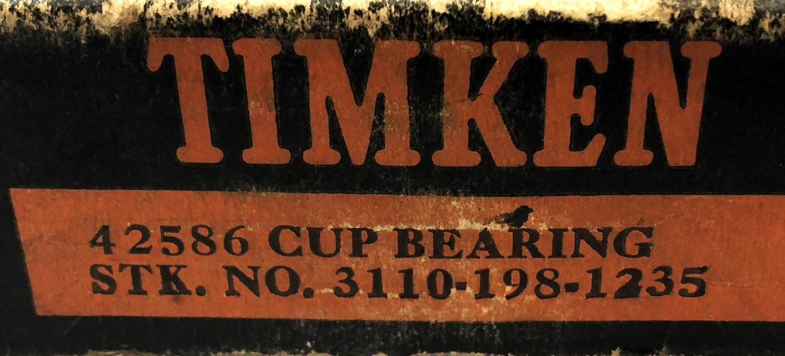 Timken Tapered Roller Bearing Cup 42586 NOS