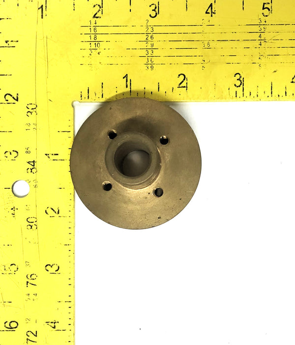 Unbranded 0.86X2.25 Inch OD 0.56 Inch ID 16 TPI Brass Fitting 180135 NOS