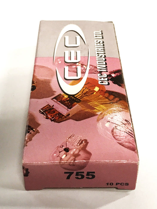 CEC Industries Miniature Light Bulbs 755 [Lot of 58] NOS