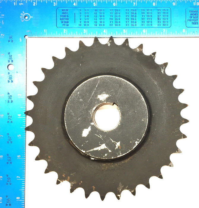 Martin 1.24" Bore with Keyway Roller Chain Sprocket 60BS32 NOS