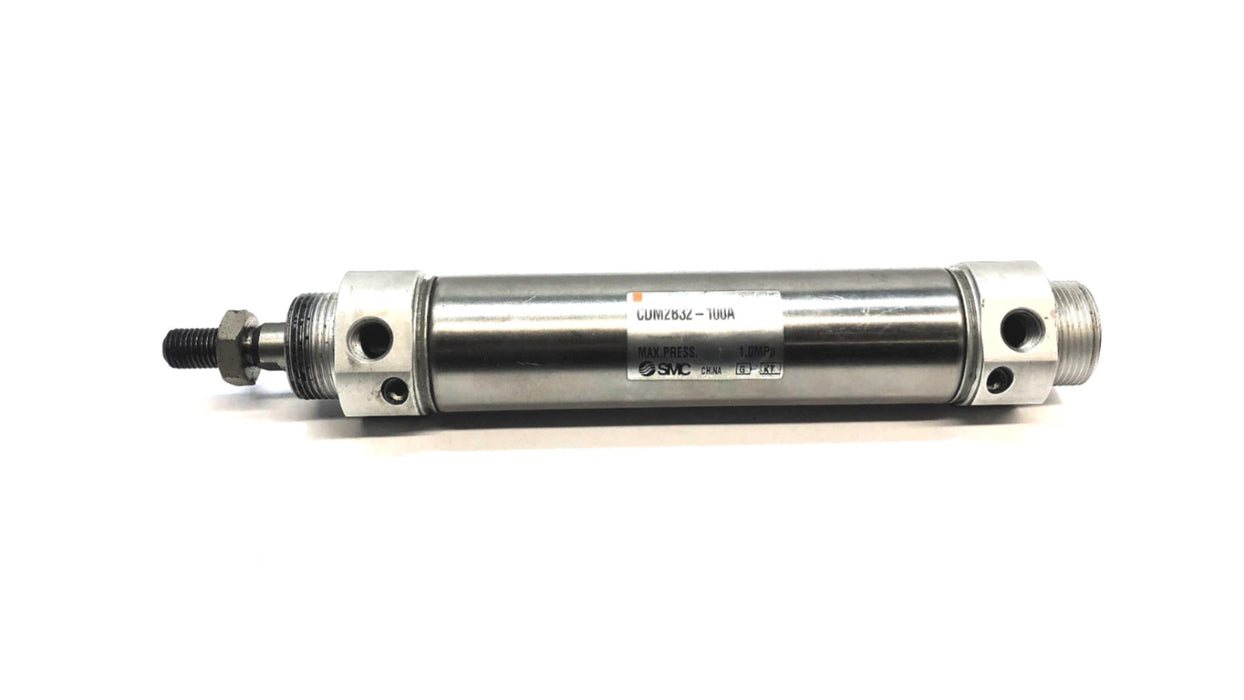 SMC Round Body Pneumatic Cylinder (No Big Hex Nut) CDM2B32-100A USED