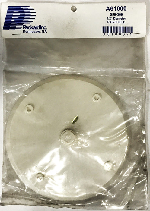 Packard Inc. 7-1/8 inch x 1/2 inch Plastic Rain Shield A61000 [Lot of 8] NOS