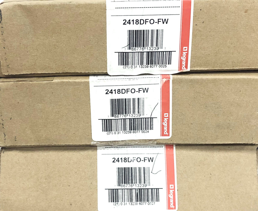 Legrand Wiremold 2400 Raceway Fiberready Divided Elbow 2418DFO-FW [Lot of 3] NOS