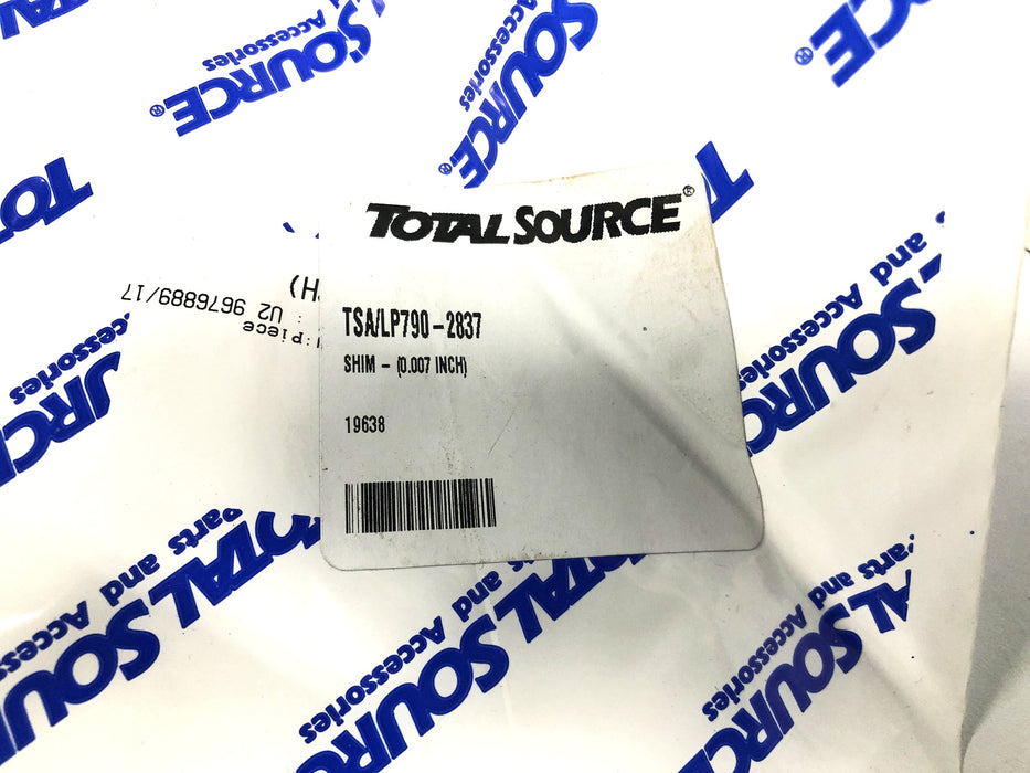 Total Source 0.007 Inch Shim LP790-2837 [Lot of 4] NOS