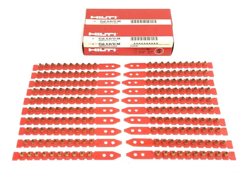 Hilti 10x10 Cal. 6.8/11 M 27 Short Powder Cartridge 000048397 [Lot of 2] NOS