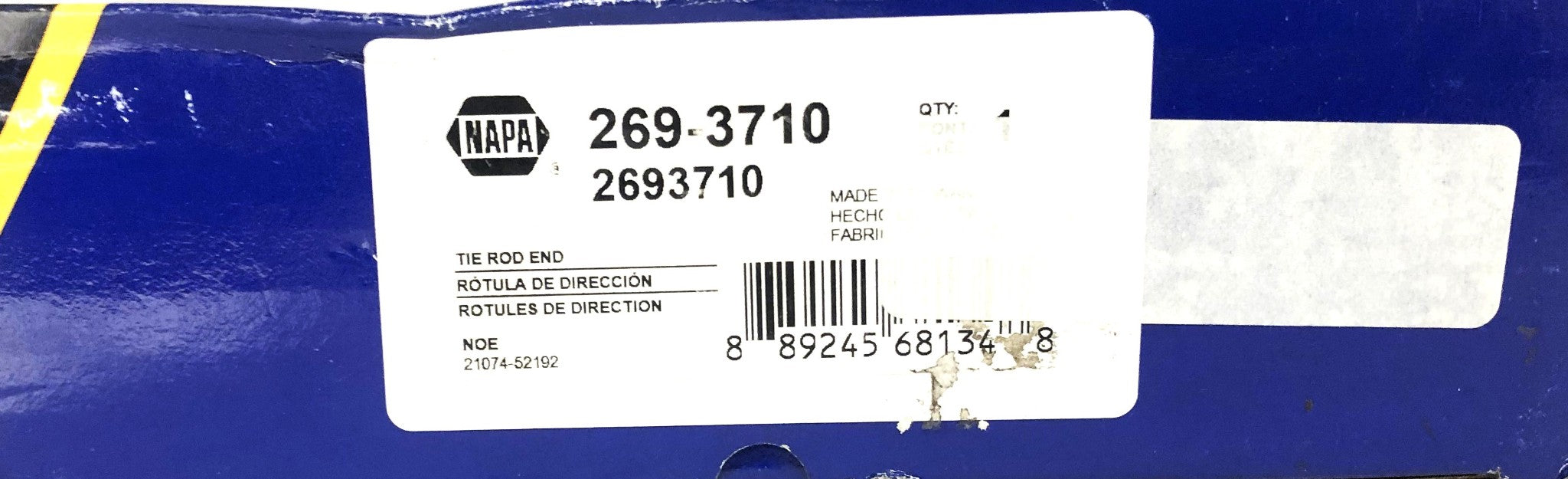 NAPA Tie Rod End 269-3710 NOS