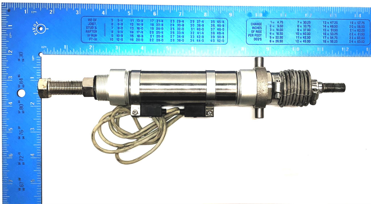 SMC Pneumatic Cylinder W/ (2) Proximity Sensors CDM2U32-75AJ-H7B-XC9 USED