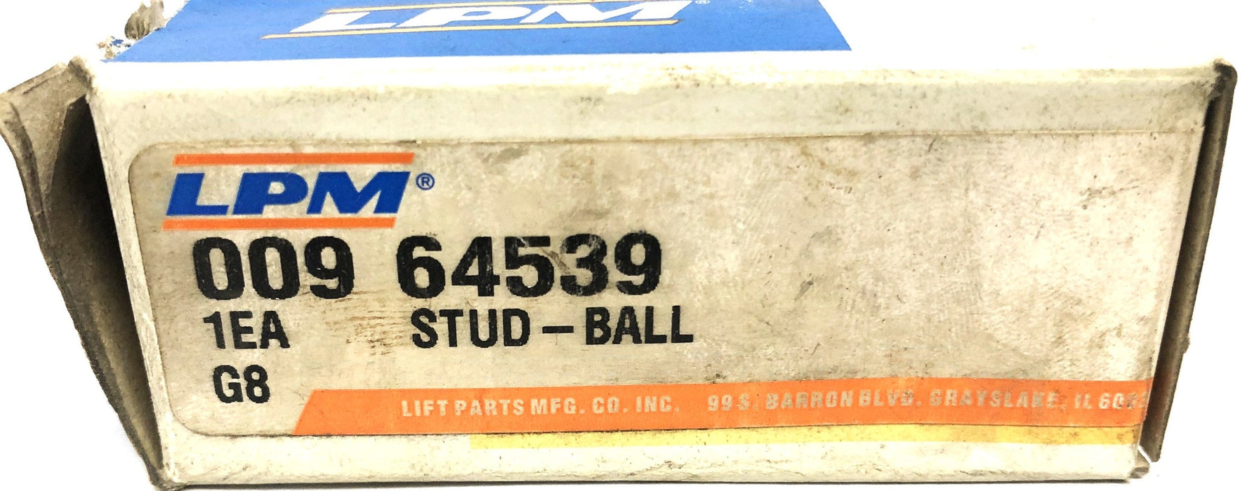 LPM Forklift Ball Stud 009-64539 NOS