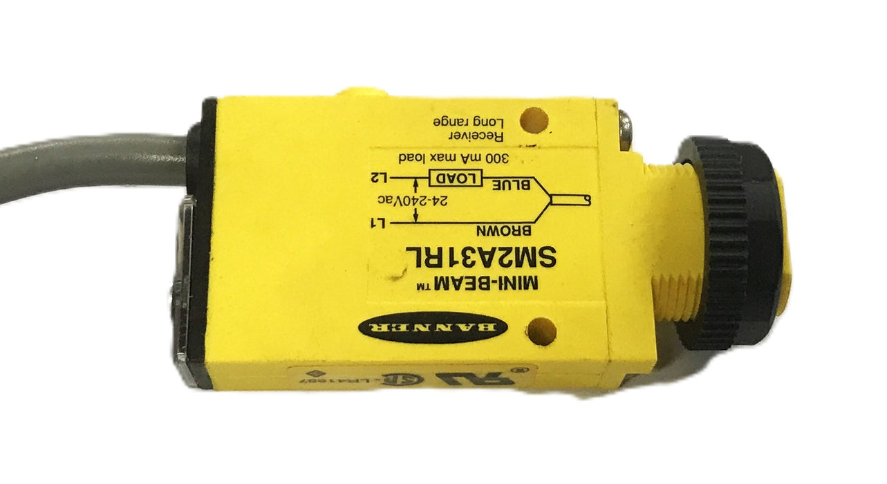 Banner Photoelectric Sensor with 7-foot Cable SM2A312RL NOS