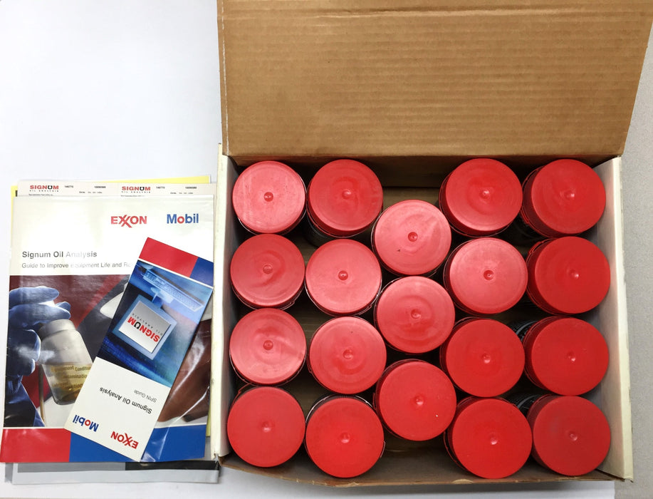Exxon Mobil Signum Oil Analysis Kit (19 Bottles) USED