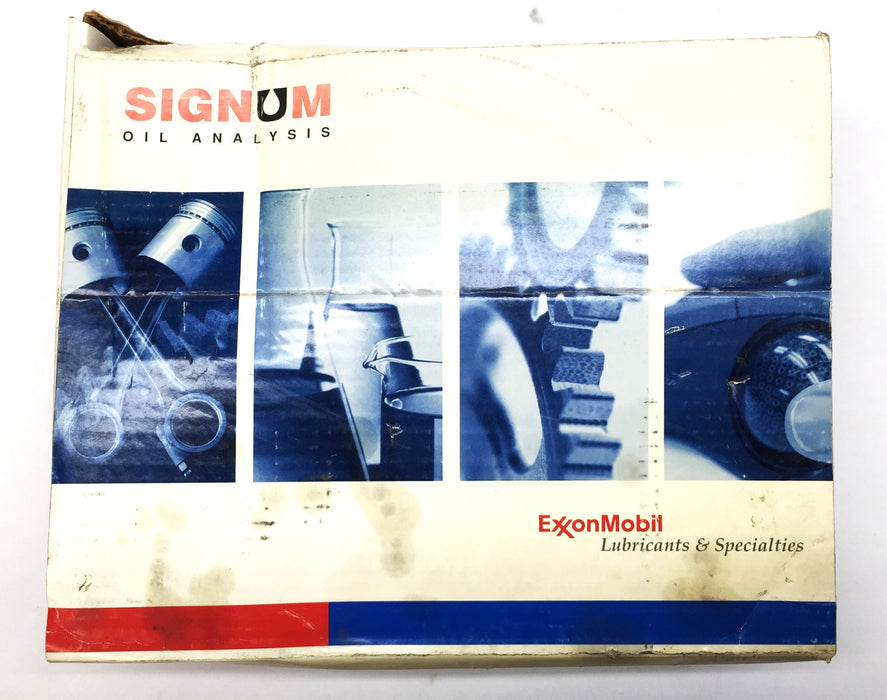 Exxon Mobil Signum Oil Analysis Kit (19 Bottles) USED
