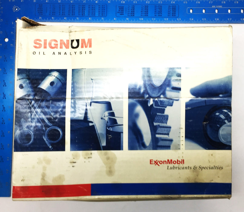 Exxon Mobil Signum Oil Analysis Kit (19 Bottles) USED