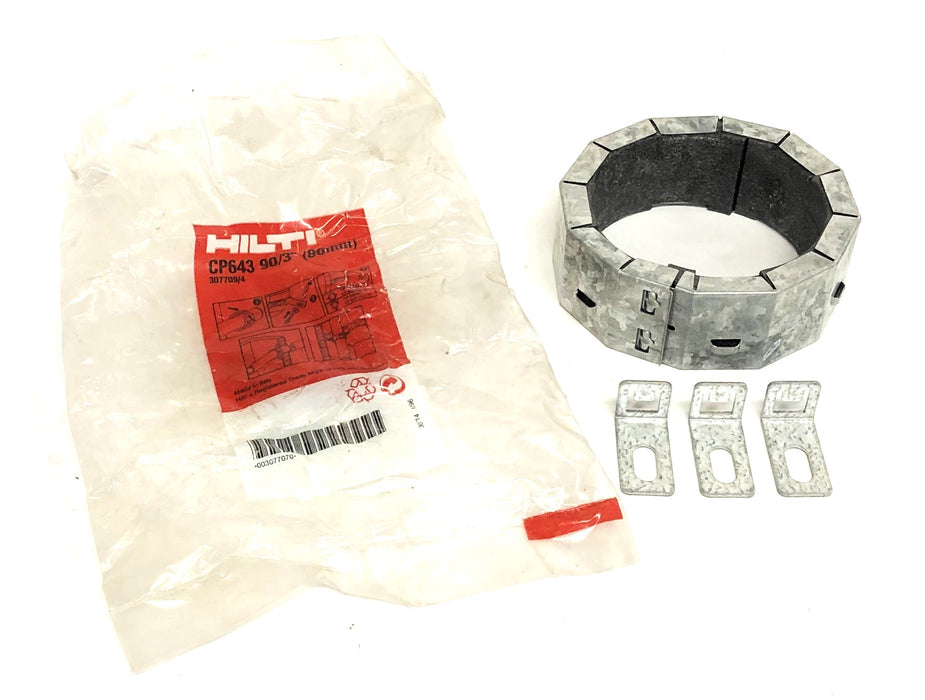 Hilti 90/3" Firestop Collar Missing Bracket CP643 (307709/4) NOS