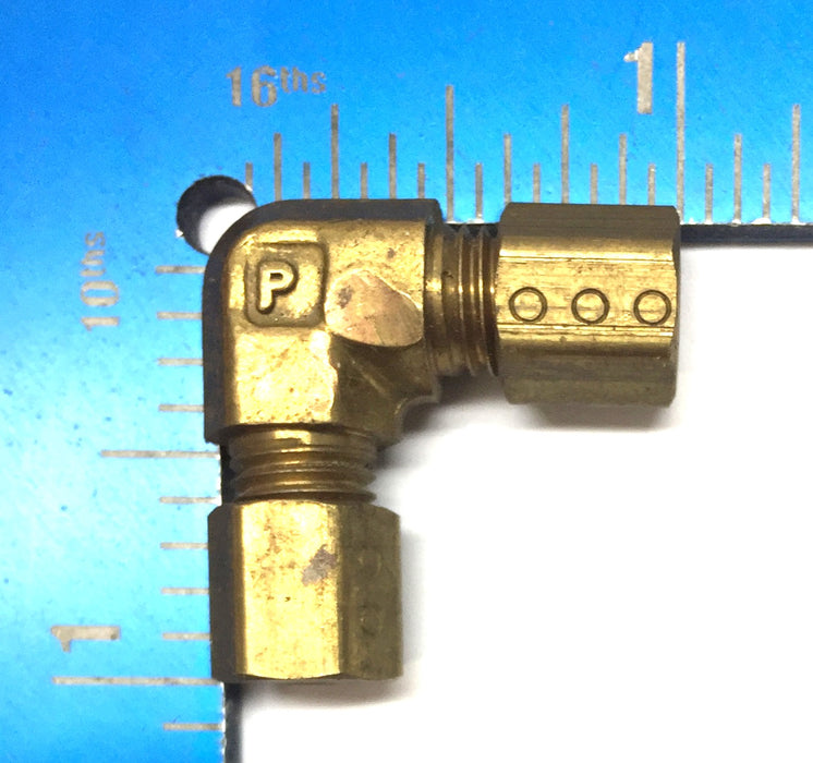 Parker 5/16"-24 x 5/16"-24 Brass Union Compression Elbow [Lot of 5] NOS