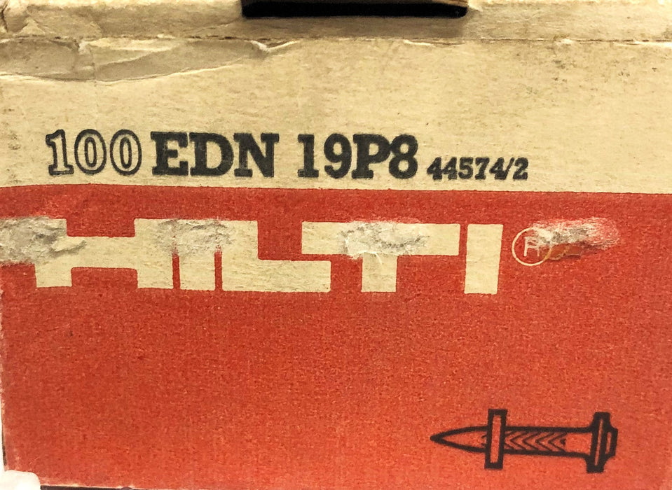 Hilti 100 Piece Box EDN 19P8 Anchor Stud Concrete Fastener 44574/2 NOS