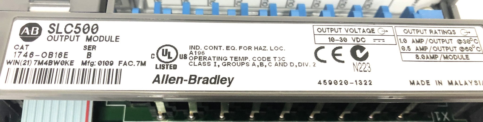 Allen-Bradley SLC500 Series B Output Module 1746-OB16E NOS