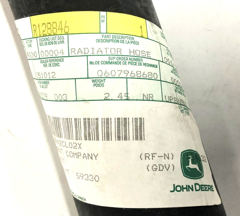John Deere Radiator Hose R128846 NOS