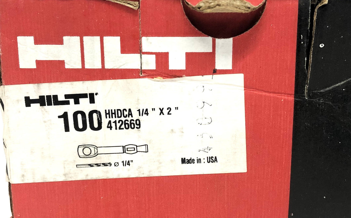 Hilti HHDCA 1/4x2 Inch Ceiling Anchor 412669 [Lot of 90] NOS