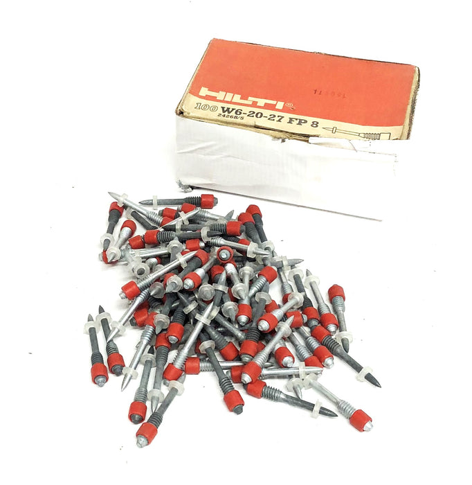 Hilti W6-20-27 FP 8 Steel/Concrete Threaded Studs 24268/5 [Lot of 80] NOS