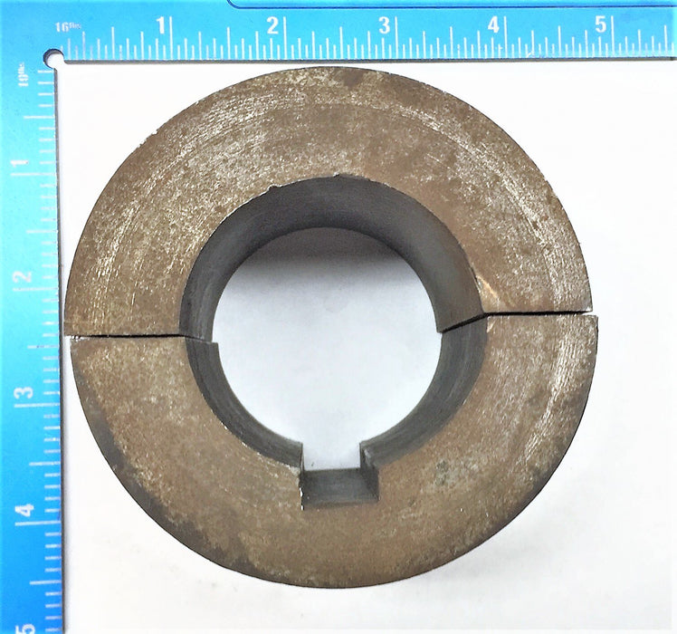 UNBRANDED 2-Piece Shaft Coupling 2" x 3" Long w/ 1/2" Keyway NOS