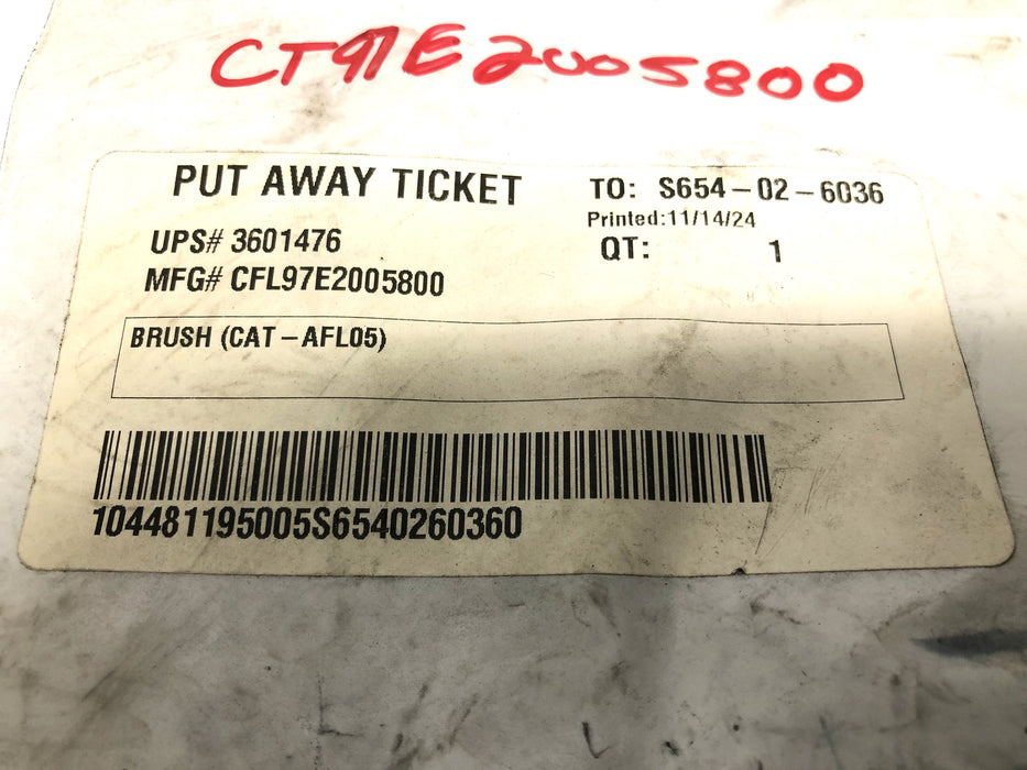 CAT/Caterpillar AFL05 Brush 97E2005800 NOS