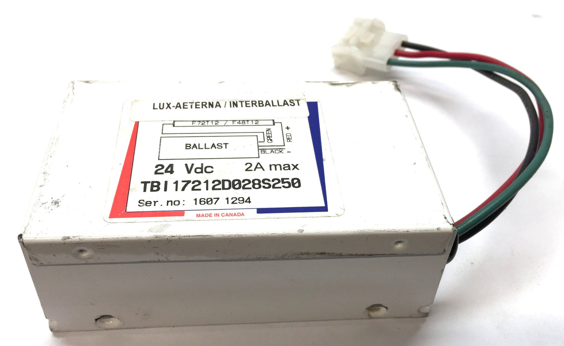 Lux-Aeterna 24VDC 2A Max Ballast TBI 17212D028S250 NOS