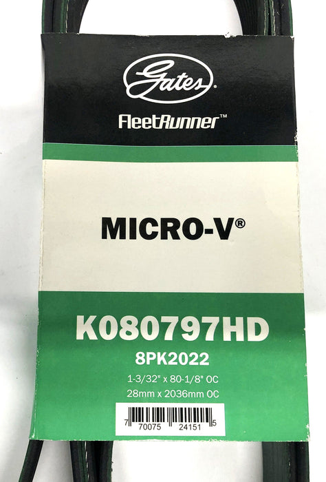 Gates FleetRunner Micro-V Drive Belt 4080730 NOS